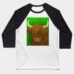 Highland coo Baseball T-Shirt